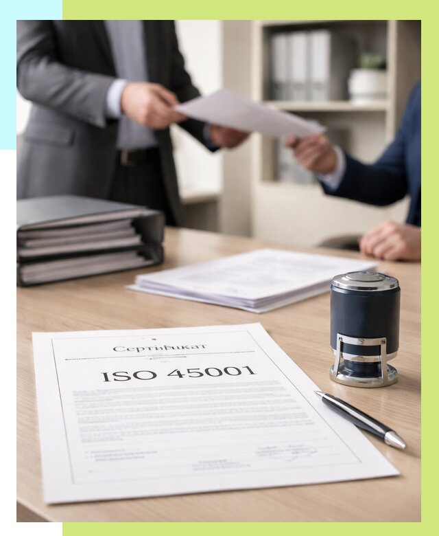 Сертификат ISO 45001 в Усинске под ключ от 46071 р. | Сертэкс